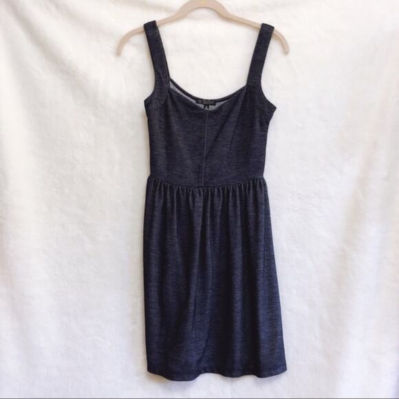 BeBop Blue Denim V-Neck Sleeveless Dress - Picture 2 of 13